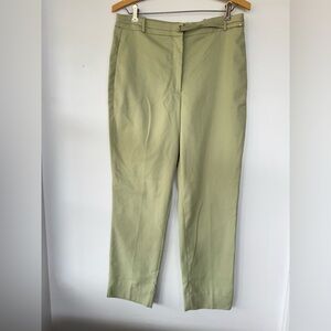 H&M Green Cropped‎ Pants with Tapered Fit